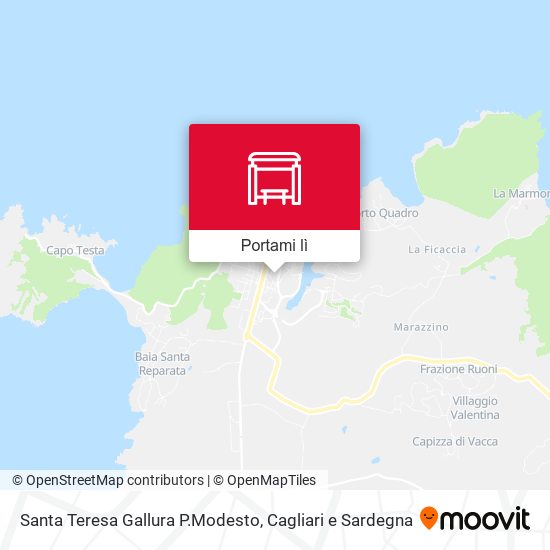 Mappa Santa Teresa Gallura P.Modesto