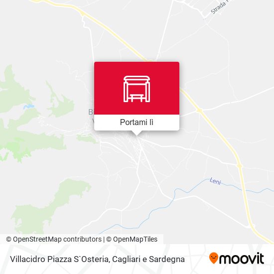 Mappa Villacidro Piazza S`Osteria