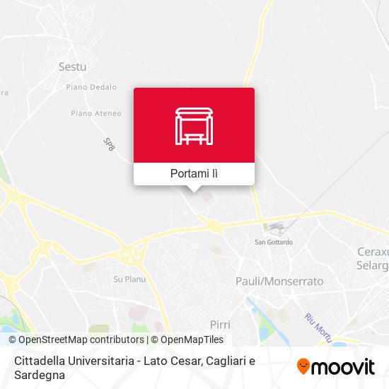Mappa Cittadella Universitaria - Lato Cesar