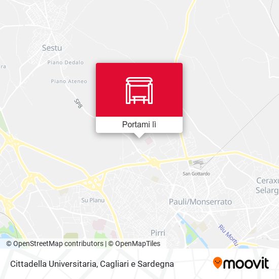 Mappa Cittadella Universitaria