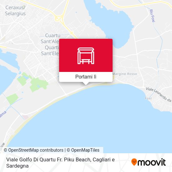 Mappa Viale Golfo Di Quartu Fr. Piku Beach
