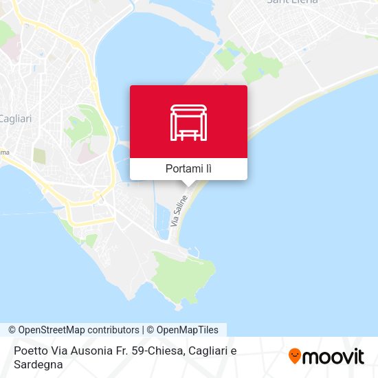 Mappa Poetto Via Ausonia Fr. 59-Chiesa