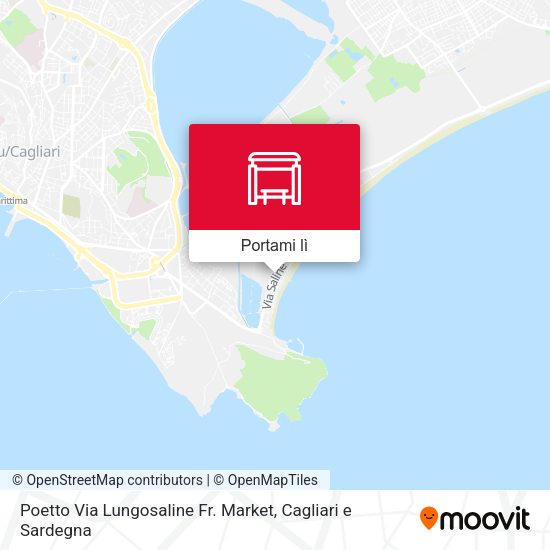 Mappa Poetto Via Lungosaline Fr. Market