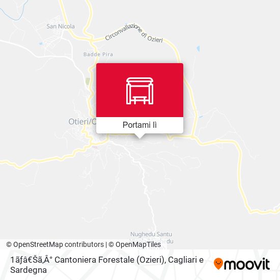 Mappa 1ãƒâ€Šã‚Â° Cantoniera Forestale (Ozieri)