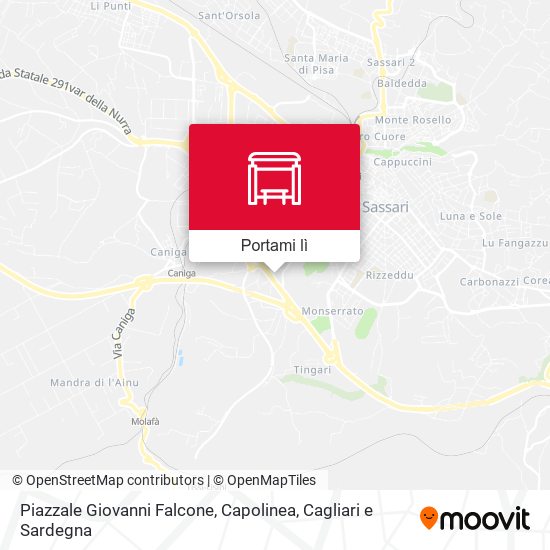 Mappa Piazzale Giovanni Falcone, Capolinea