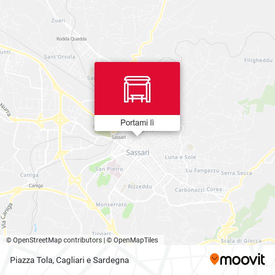 Mappa Piazza Tola