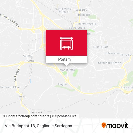 Mappa Via Budapest 13