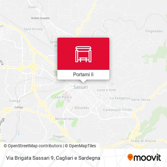 Mappa Via Brigata Sassari 9