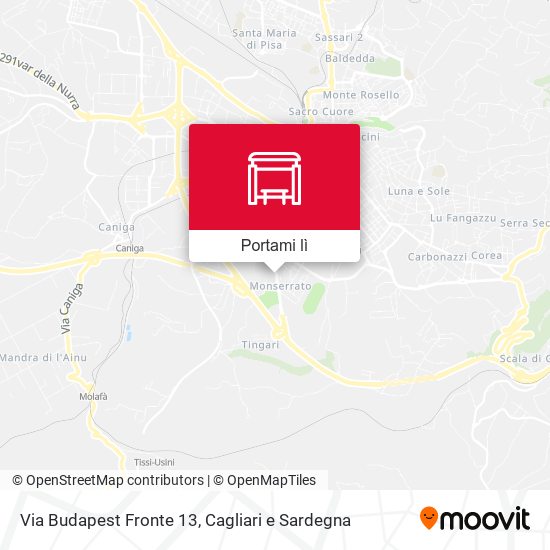 Mappa Via Budapest Fronte 13