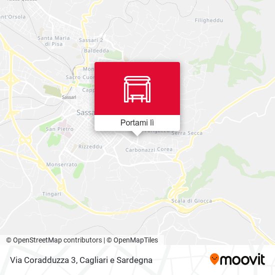 Mappa Via Coradduzza 3