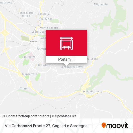 Mappa Via Carbonazzi Fronte 27