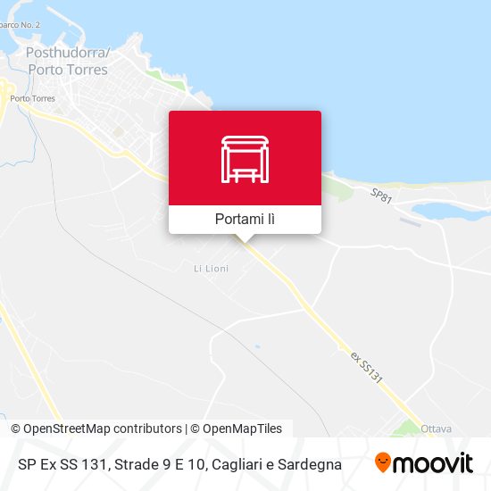 Mappa SP Ex SS 131, Strade 9 E 10