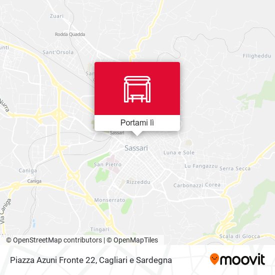 Mappa Piazza Azuni Fronte 22