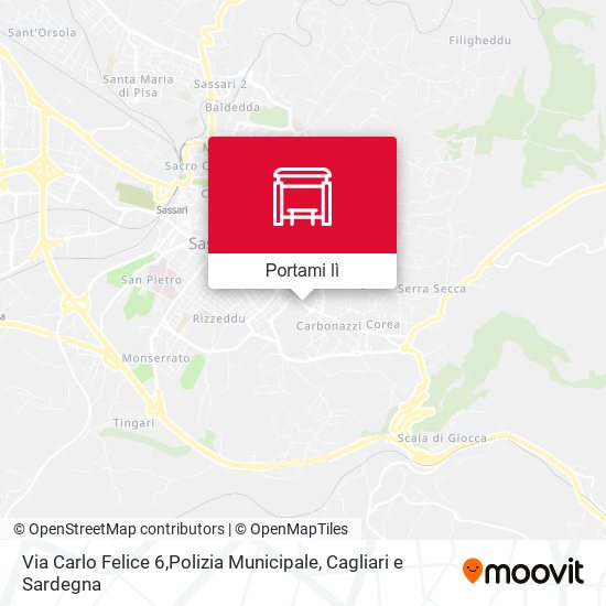 Mappa Via Carlo Felice 6,Polizia Municipale
