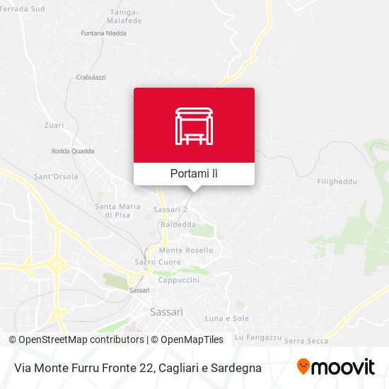 Mappa Via Monte Furru Fronte 22