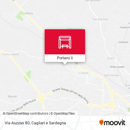 Mappa Via Auzzas 80