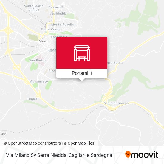 Mappa Via Milano Sv Serra Niedda