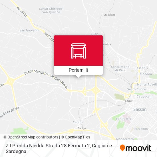 Mappa Z.I Predda Niedda Strada 28 Fermata 2