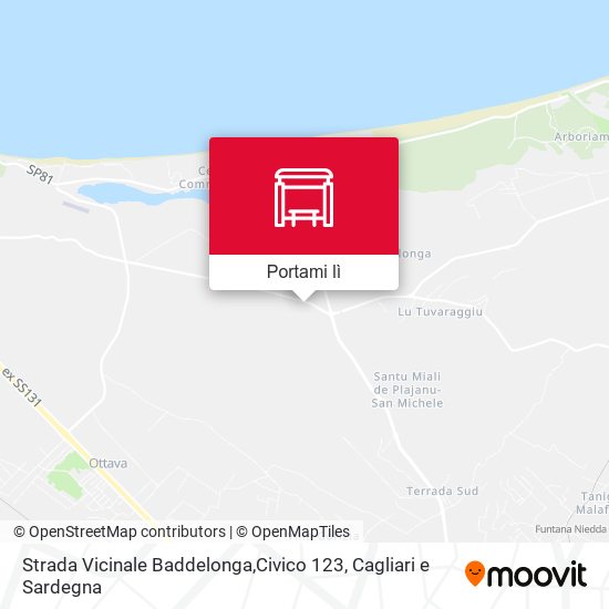 Mappa Strada Vicinale Baddelonga,Civico 123