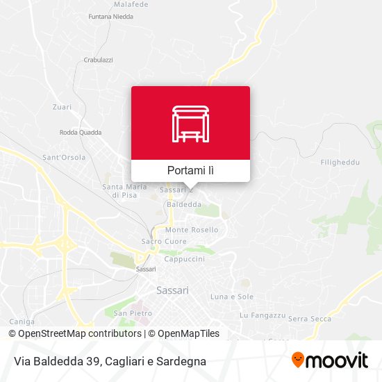 Mappa Via Baldedda 39