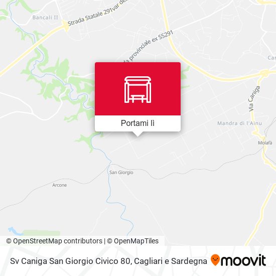 Mappa Sv Caniga San Giorgio Civico 80