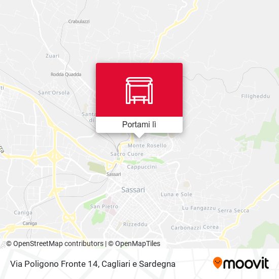 Mappa Via Poligono Fronte 14