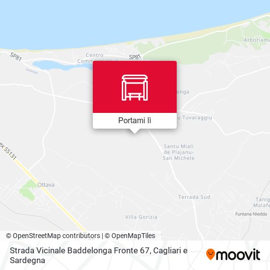 Mappa Strada Vicinale Baddelonga Fronte 67