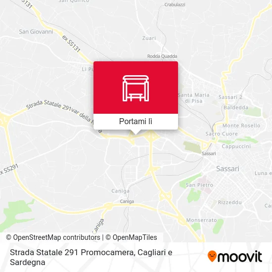 Mappa Strada Statale 291 Promocamera