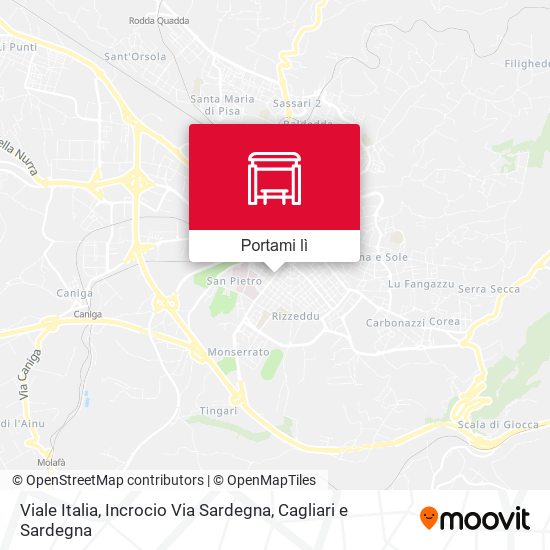 Mappa Viale Italia, Incrocio Via Sardegna
