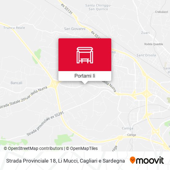 Mappa Strada Provinciale 18, Li Mucci