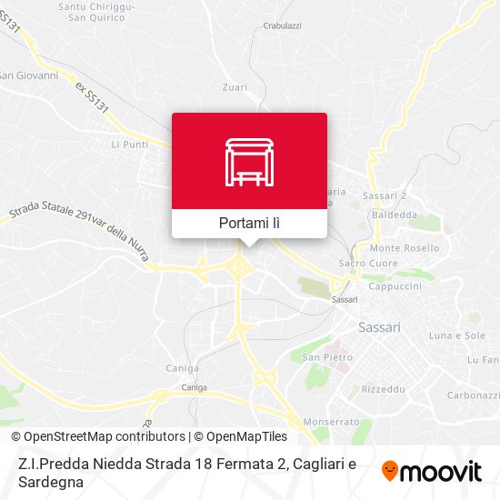 Mappa Z.I.Predda Niedda Strada 18 Fermata 2