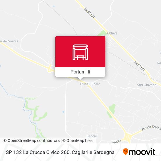 Mappa SP 132 La Crucca Civico 260
