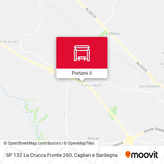 Mappa SP 132 La Crucca Fronte 260