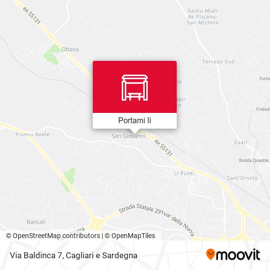 Mappa Via Baldinca 7