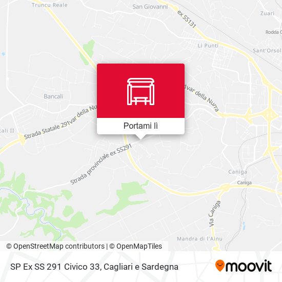 Mappa SP Ex SS 291 Civico 33