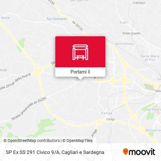 Mappa SP Ex SS 291 Civico 9/A