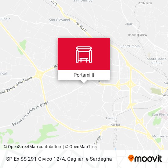Mappa SP Ex SS 291 Civico 12/A