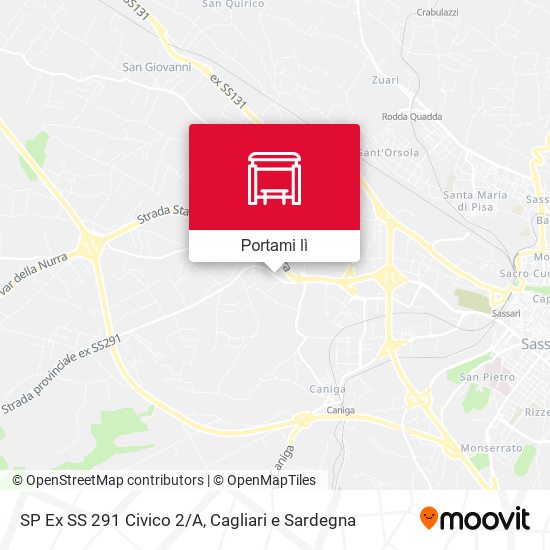 Mappa SP Ex SS 291 Civico 2/A
