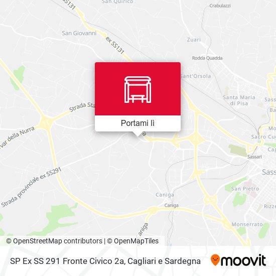 Mappa SP Ex SS 291 Fronte Civico 2a