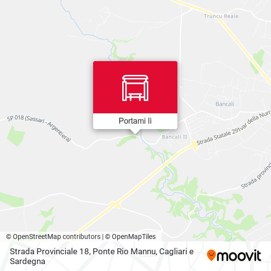Mappa Strada Provinciale 18, Ponte Rio Mannu