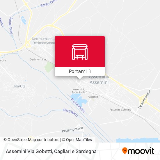 Mappa Assemini Via Gobetti