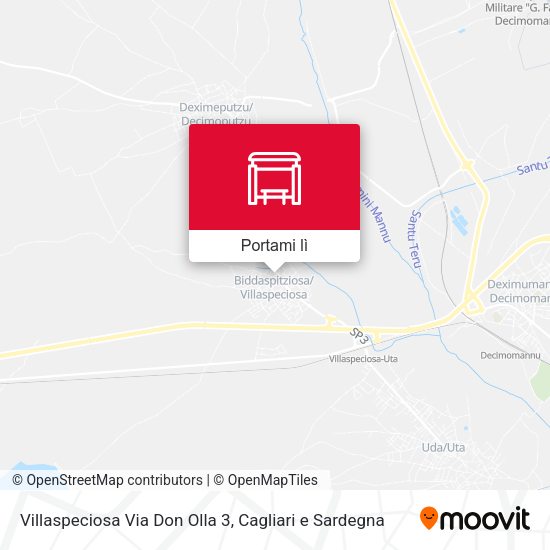 Mappa Villaspeciosa Via Don Olla 3