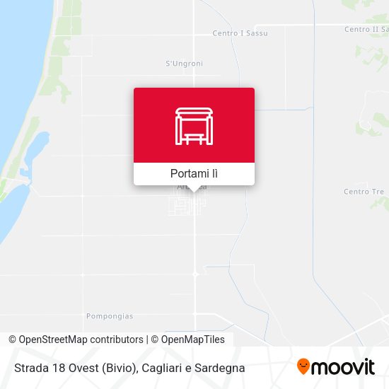Mappa Strada 18 Ovest (Bivio)