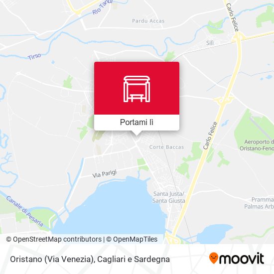 Mappa Oristano (Via Venezia)