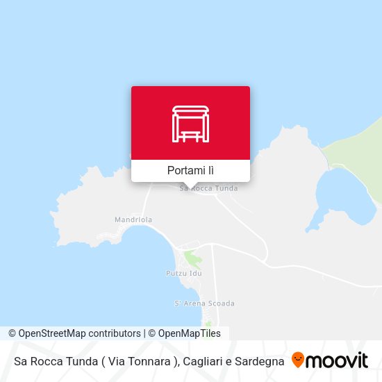 Mappa Sa Rocca Tunda ( Via Tonnara )