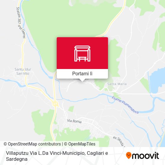 Mappa Villaputzu Via L.Da Vinci-Municipio