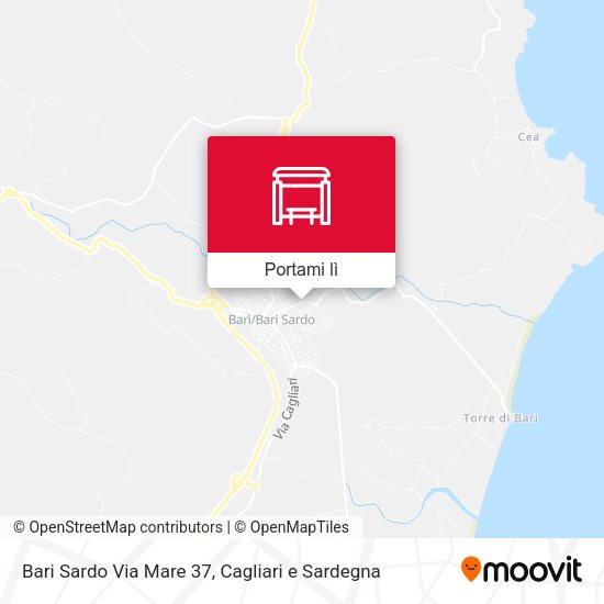 Mappa Bari Sardo Via Mare 37
