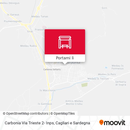 Mappa Carbonia Via Trieste 2- Inps