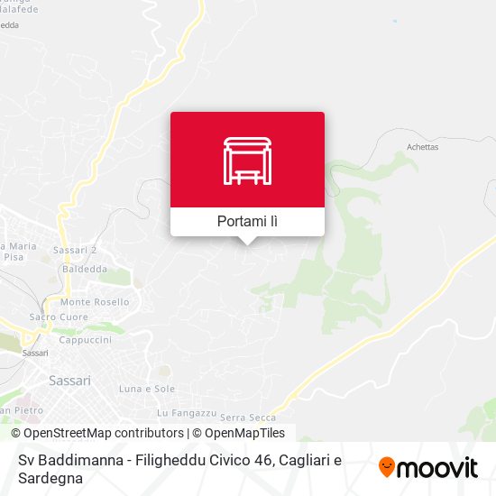 Mappa Sv Baddimanna - Filigheddu Civico 46