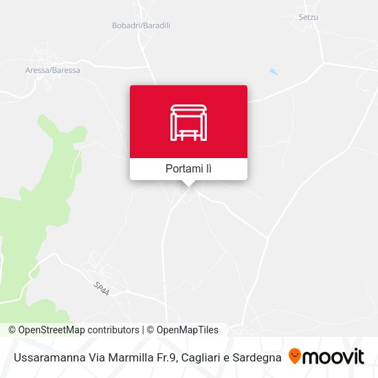 Mappa Ussaramanna Via Marmilla Fr.9